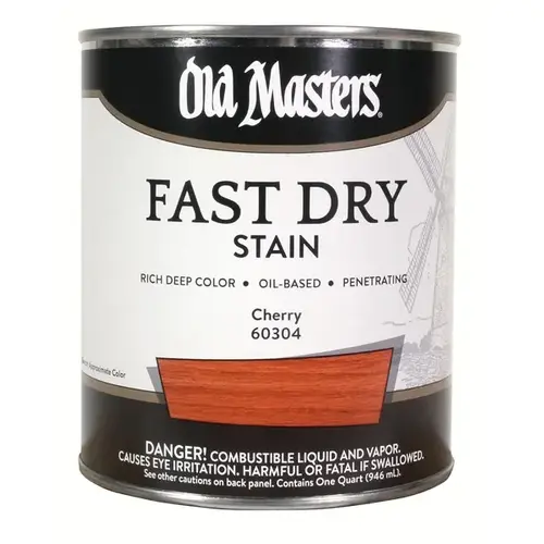 Fast Dry Stain, Cherry, Liquid, 1 qt