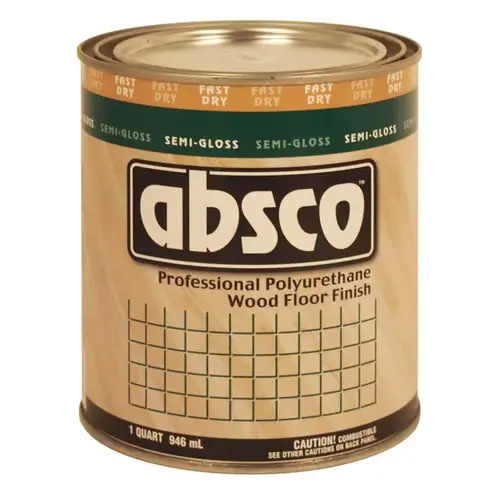Absco Professional Polyurethane Wood Floor Finish - Semi Gloss - Quart