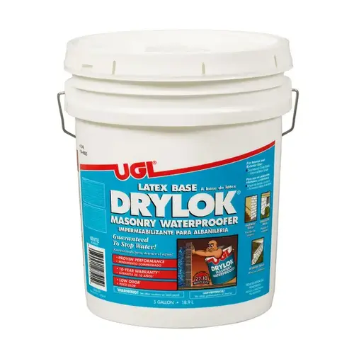 DRYLOK Latex Base Masonry Waterproofer - 5 Gallon White DRYLOK Latex Base Masonry Waterproofer - 5 Gallon White
