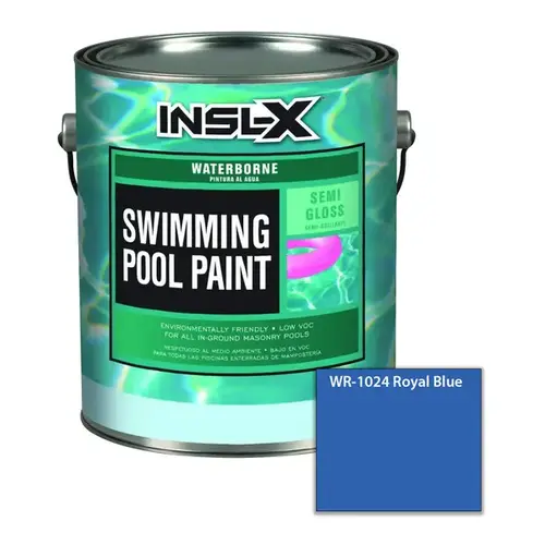 Swimming Pool Paint Indoor and Outdoor Semi-Gloss Royal Blue Acrylic 1 gal Royal Blue - pack of 2