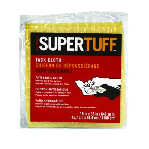 SUPERTUFF Tack Cloth, 18 in L, 36 in W, Cotton - pack of 24 SUPERTUFF Tack Cloth, 18 in L, 36 in W, Cotton - pack of 24