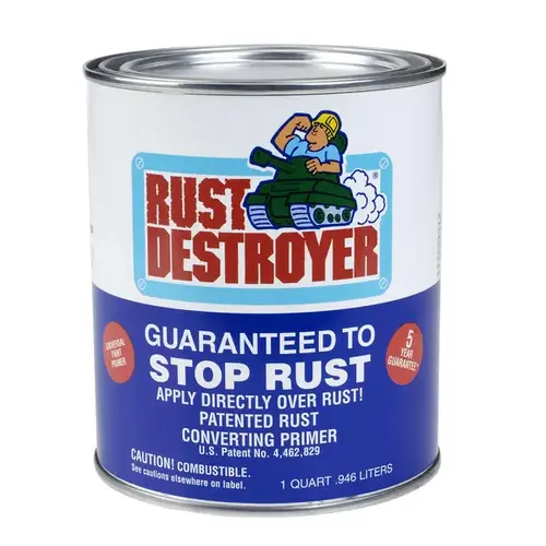 Rust Prevention Paint No Indoor and Outdoor Matte Red Oil-Based Alkyd Resin 1 qt Red