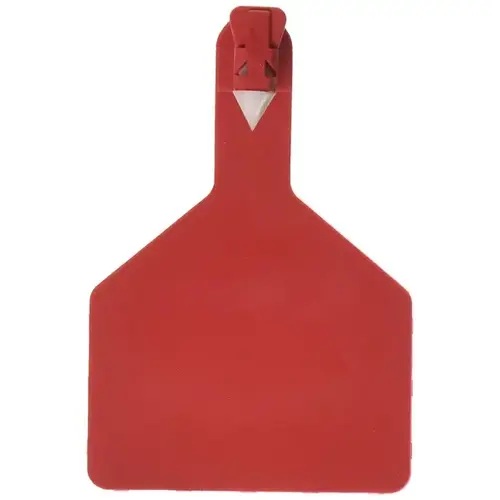 Z Tags 25 Count 1-Piece Blank Tags for Cows - Red