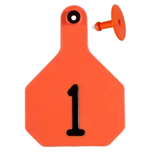 Y-Tex Large Orange Number Tags (25 per bag)