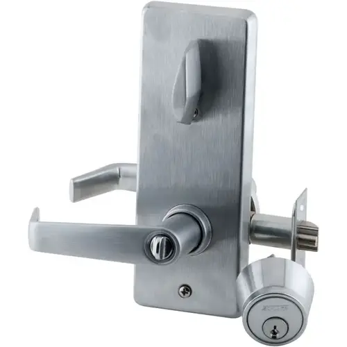 S200 Series Interconnected Entry Double Locking Saturn Lever C Keyway with 16-481 Latch 10-109 Strike Satin Chrome Finish S200 Series Interconnected Entry Double Locking Saturn Lever C Keyway with 16-481 Latch 10-109 Strike Satin Chrome Finish