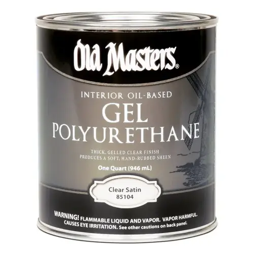 Polyurethane, Satin, Liquid, Clear, 1 qt, Can Polyurethane, Satin, Liquid, Clear, 1 qt, Can
