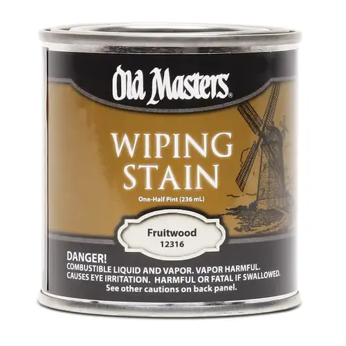 Wiping Stain Semi-Transparent Fruitwood Oil-Based 1/2 oz Fruitwood Wiping Stain Semi-Transparent Fruitwood Oil-Based 1/2 oz Fruitwood
