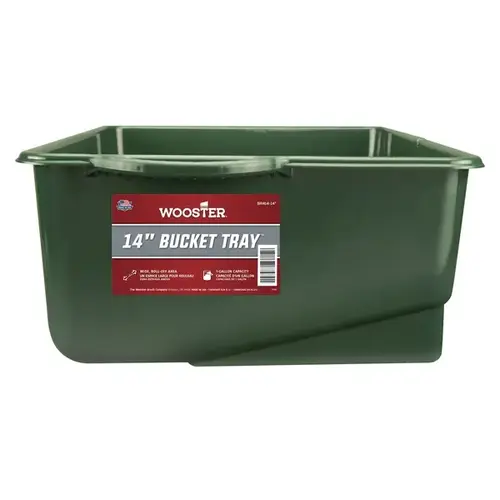 SHERLOCK Bucket Paint Tray, 1 gal Capacity, Polypropylene, Green SHERLOCK Bucket Paint Tray, 1 gal Capacity, Polypropylene, Green