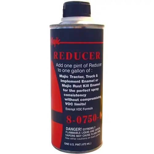 Paint Reducer, Liquid, Organic Solvent, Clear, 1 pt Paint Reducer, Liquid, Organic Solvent, Clear, 1 pt