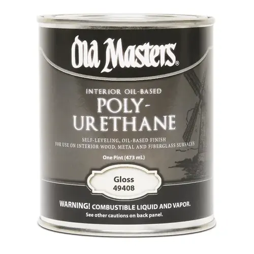 Polyurethane Gloss Clear Oil-Based 1 pt Clear Polyurethane Gloss Clear Oil-Based 1 pt Clear