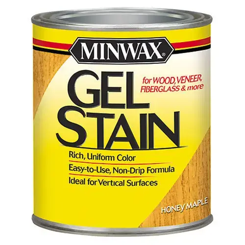 4444 Gel Stain, Honey Maple, Liquid, 0.5 pt 4444 Gel Stain, Honey Maple, Liquid, 0.5 pt