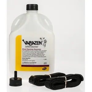 Zoetis Animal Health Group 10000342 Valbazen Broad Spectrum Oral Dewormer 1-Liter with Spout