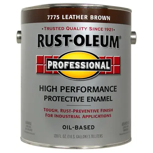 PROFESSIONAL Protective Enamel, Gloss, Leather Brown, 1 gal Can PROFESSIONAL Protective Enamel, Gloss, Leather Brown, 1 gal Can