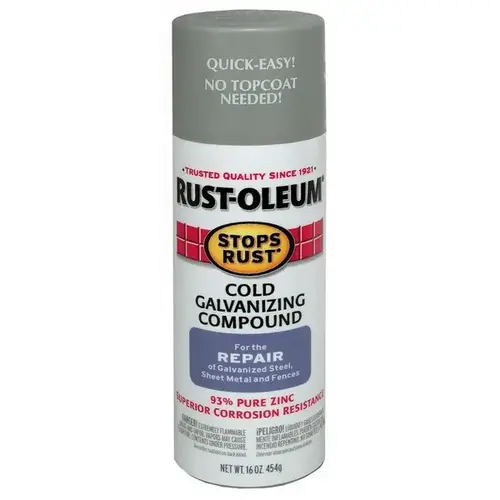 STOPS RUST Galvanizing Compound Spray, Gray, Matte, 16 oz - pack of 6 STOPS RUST Galvanizing Compound Spray, Gray, Matte, 16 oz - pack of 6