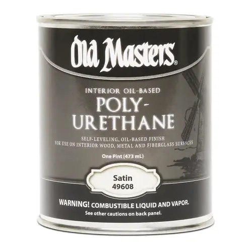 Polyurethane Satin Clear Oil-Based 1 pt Clear