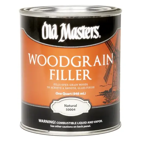Woodgrain Filler, Natural, Liquid, 1 qt, Can