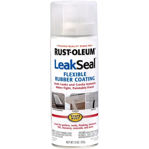LeakSeal Flexible Sealer Clear, Clear, 11 oz, Aerosol Can LeakSeal Flexible Sealer Clear, Clear, 11 oz, Aerosol Can