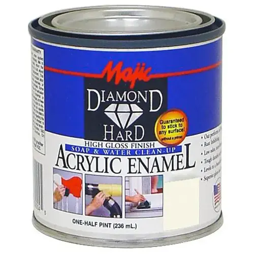 DiamondHard Enamel Paint, Gloss, Off-White, 0.5 pt Can DiamondHard Enamel Paint, Gloss, Off-White, 0.5 pt Can