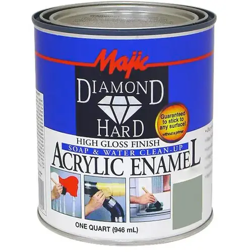 DiamondHard Enamel Paint, Gloss, Navy Gray, 1 qt Can DiamondHard Enamel Paint, Gloss, Navy Gray, 1 qt Can