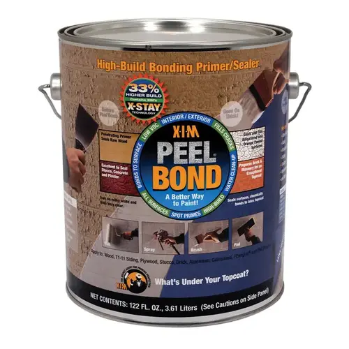 Primer, Sealer, Bonder Peel Bond Clear Acrylic 1 gal Clear - pack of 2 Primer, Sealer, Bonder Peel Bond Clear Acrylic 1 gal Clear - pack of 2