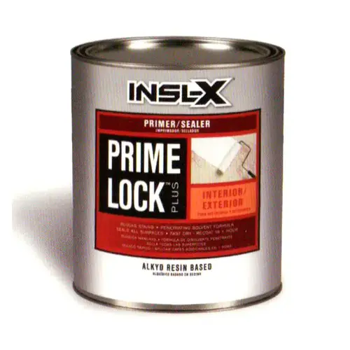 Primer and Sealer Prime Lock Plus White Flat Alkyd Resin 1 qt White Primer and Sealer Prime Lock Plus White Flat Alkyd Resin 1 qt White