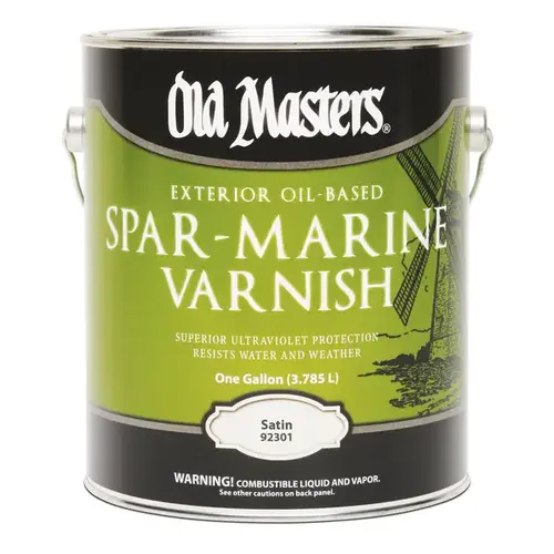 Spar Marine Varnish, Satin, Liquid, 1 gal, Pail - pack of 2 Spar Marine Varnish, Satin, Liquid, 1 gal, Pail - pack of 2