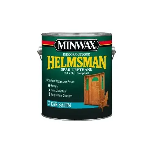 Helmsman Spar Urethane, Indoor/Outdoor, Clear Satin, 1-Gallon Helmsman Spar Urethane, Indoor/Outdoor, Clear Satin, 1-Gallon