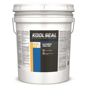 KOOL SEAL KS0063300-20 Kool Seal Elastomeric Roof Coating, White, 4.75 gal Pail