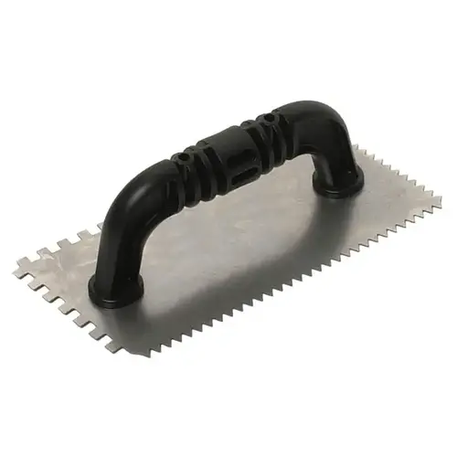 9" X 4" V Notched Trowel with Plastic Handle 3/16" X 5/32" 9" X 4" V Notched Trowel with Plastic Handle 3/16" X 5/32"