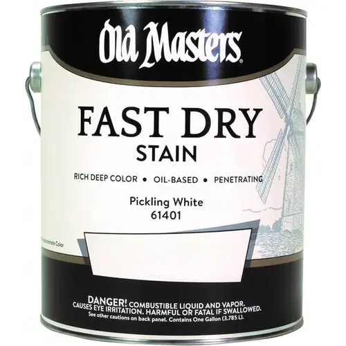 Fast Dry Stain, Pickling White, Liquid, 1 gal - pack of 2