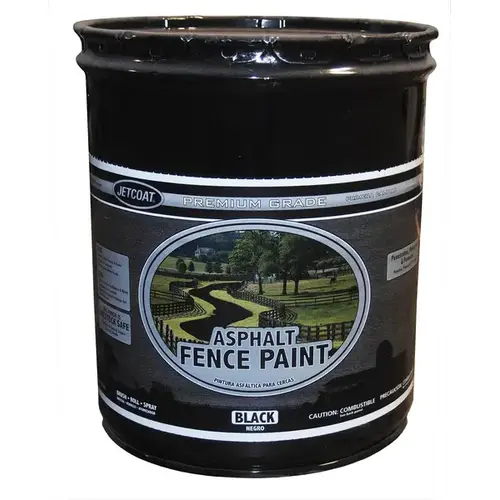 Asphalt Fence Paint - Black 5-gallon Asphalt Fence Paint - Black 5-gallon