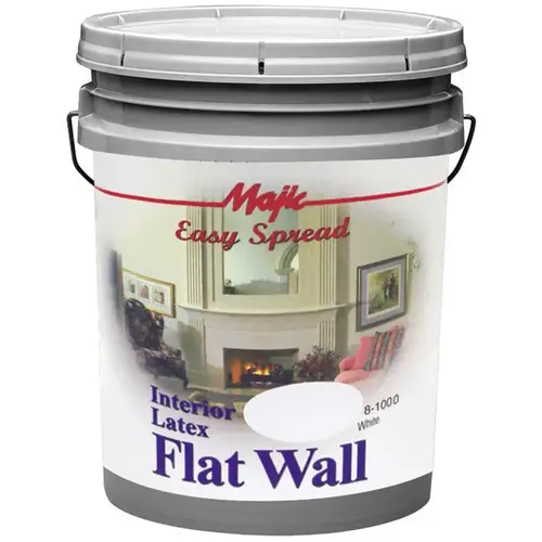 Interior Wall Paint, Flat, White, 5 gal Pail Interior Wall Paint, Flat, White, 5 gal Pail