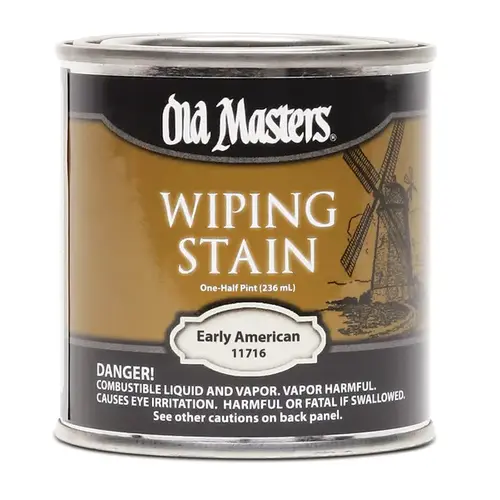 Wiping Stain, Early American, Liquid, 0.5 pt, Can Wiping Stain, Early American, Liquid, 0.5 pt, Can