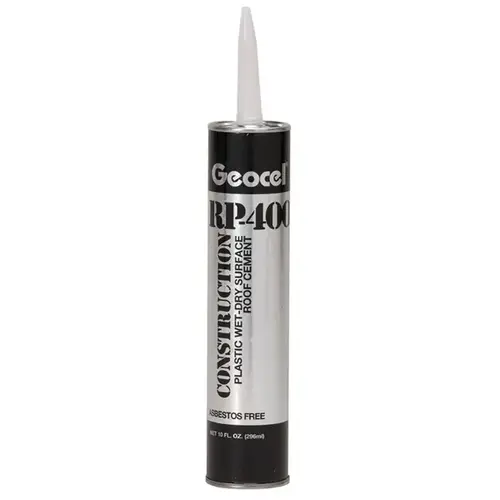RP-400 Series Roof Cement, Black, Liquid, 10 fl-oz Cartridge