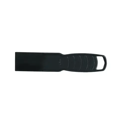 Economy Series Putty Knife, 1-1/2 in W Blade, Polypropylene Blade, Reinforced Handle Black