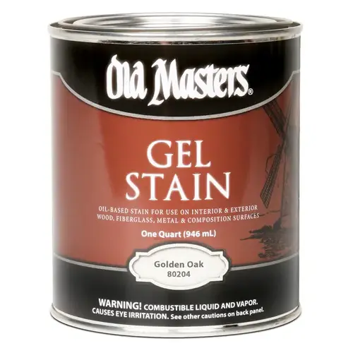 Gel Stain Semi-Transparent Golden Oak Oil-Based Alkyd 1 qt Golden Oak Gel Stain Semi-Transparent Golden Oak Oil-Based Alkyd 1 qt Golden Oak
