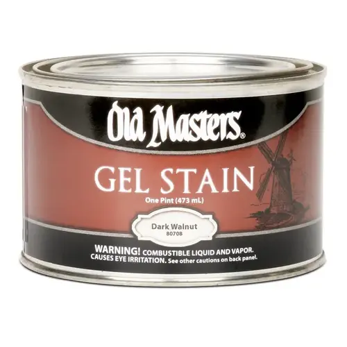 Gel Stain, Dark Walnut, Liquid, 1 pt, Can Gel Stain, Dark Walnut, Liquid, 1 pt, Can