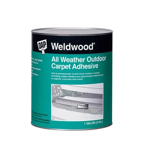 DAP WELDWOOD All Weather Outdoor Carpet Adhesive 1G Tan