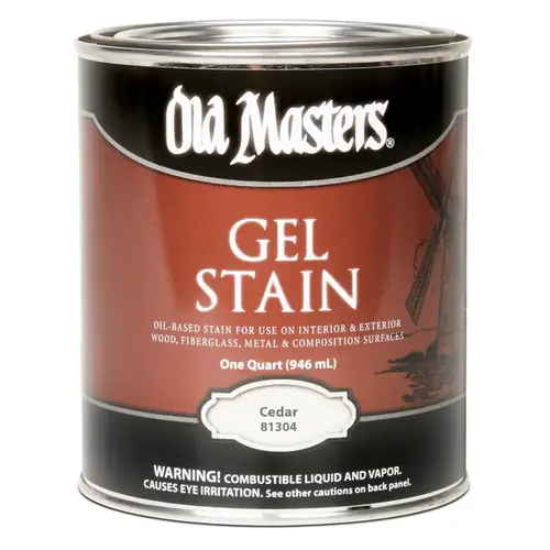 Gel Stain, Cedar, Liquid, 1 qt, Can