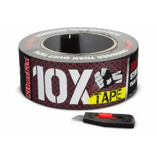 Duct Tape 1.88" W X 20 yd L Black/Red Checker Black/Red Duct Tape 1.88" W X 20 yd L Black/Red Checker Black/Red