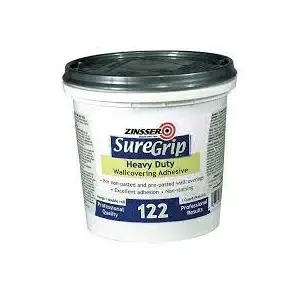 Zinsser 69384 Wallcovering Adhesive SureGrip High Strength Clear 1 qt Clear