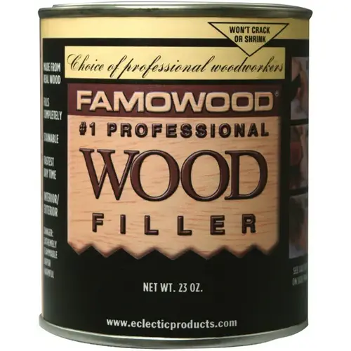 Wood Filler, Liquid, Paste, Natural/Tup/White Pine, 24 oz Can Wood Filler, Liquid, Paste, Natural/Tup/White Pine, 24 oz Can