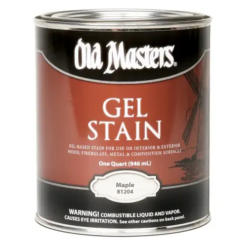 Gel Stain, Maple, Liquid, 1 qt, Can Gel Stain, Maple, Liquid, 1 qt, Can