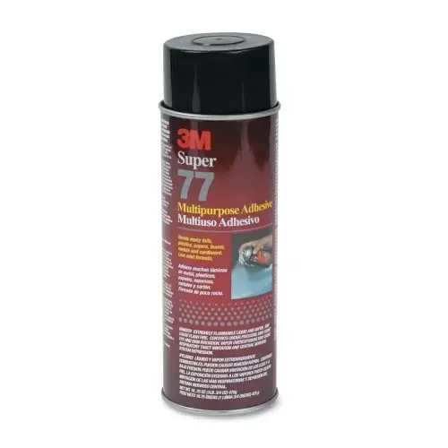 3M 76098 SUPER 77 MULTI PURPOSE ADHESIVE, 7.3 OZ. Clear 3M 76098 SUPER 77 MULTI PURPOSE ADHESIVE, 7.3 OZ. Clear