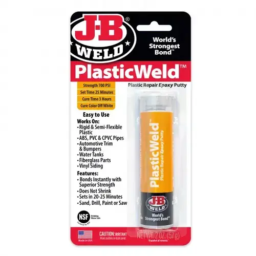 J-B Weld Plasticweld Epoxy Putty - 2 ounces Off-White J-B Weld Plasticweld Epoxy Putty - 2 ounces Off-White