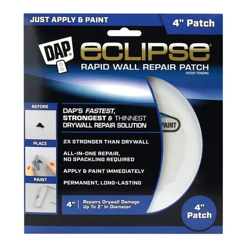Eclipse Rapid Wall Repair Patch 4" Clear Eclipse Rapid Wall Repair Patch 4" Clear