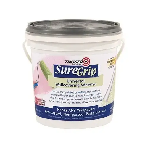 Suregrip Univeral Wallcovering Adhesive - 1 Gallon - Clear