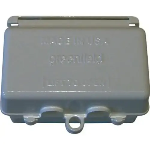 Electrical Outlet Cover Horizontal WIU - Gray Electrical Outlet Cover Horizontal WIU - Gray