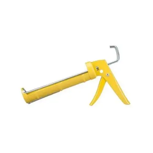 Caulking Gun Professional Metal Ratchet Rod Cradle Yellow Caulking Gun Professional Metal Ratchet Rod Cradle Yellow