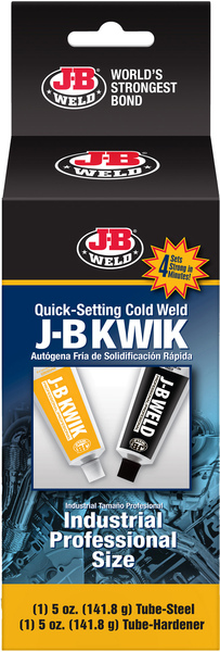 J-B Weld 8271 Automotive Adhesive KwikWeld High Strength Paste 10 oz Pair Gray